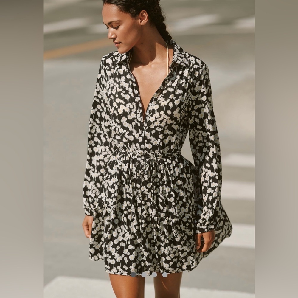 NWT Nation Los Angeles Sabreena Long-Sleeve Mini Dress